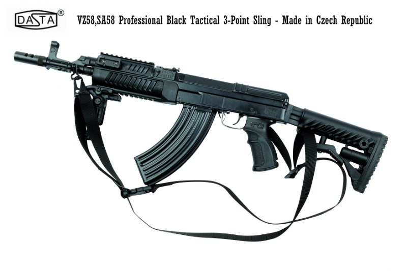 VZ58 SA58 Professional Tactical Police 3-Point Black Sling