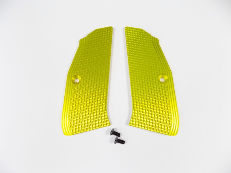ZENDL® CZ 75 High Quality Grooved Grips - YELLOW