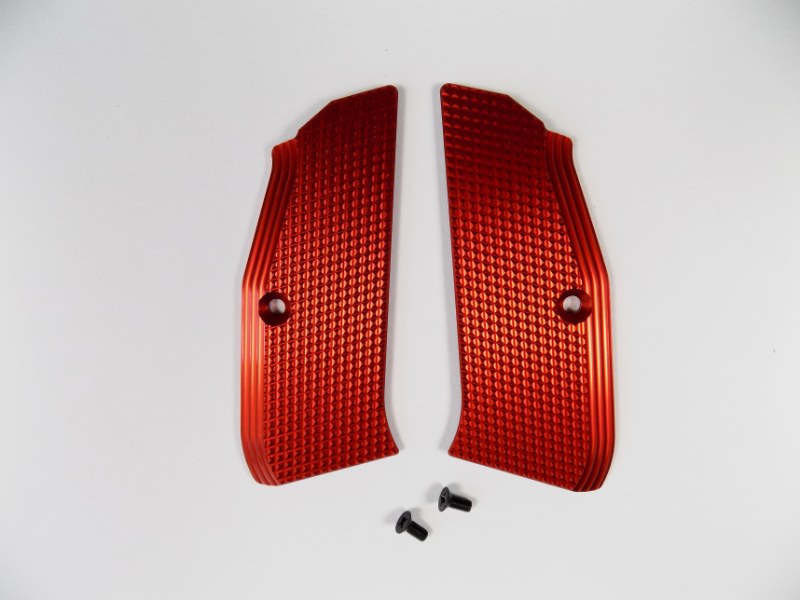 ZENDL® CZ 75 High Quality Grooved Grips - RED