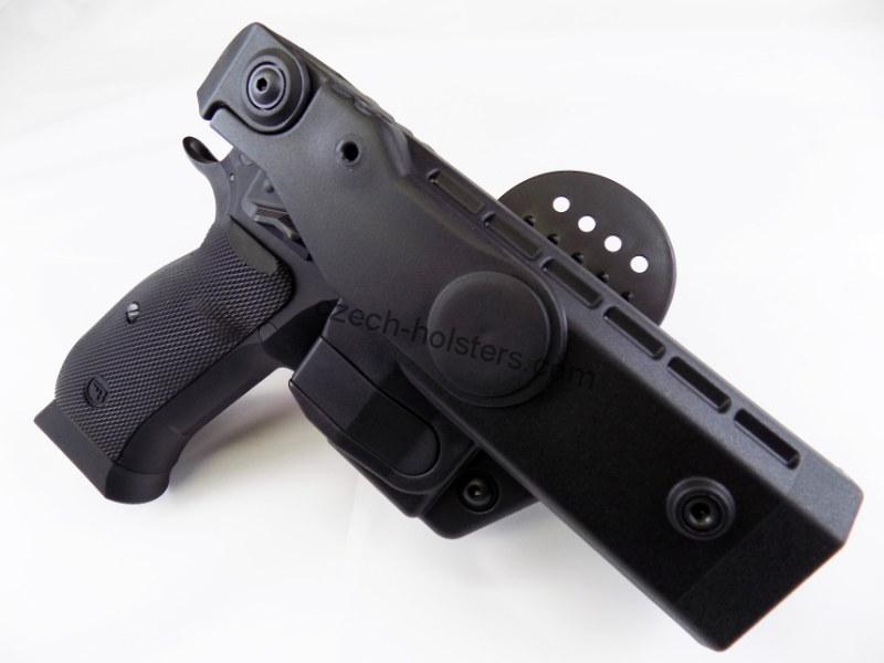 Details about  / Nylon Belt or Clip on Gun Holster for CZ 75 Champion CZ 75 SP-01 with Laser