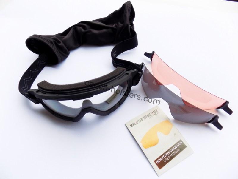 SWISS EYE® G-TAC Professional Ballistic Z87.1 Googles Glasses - 3 Lens Kit