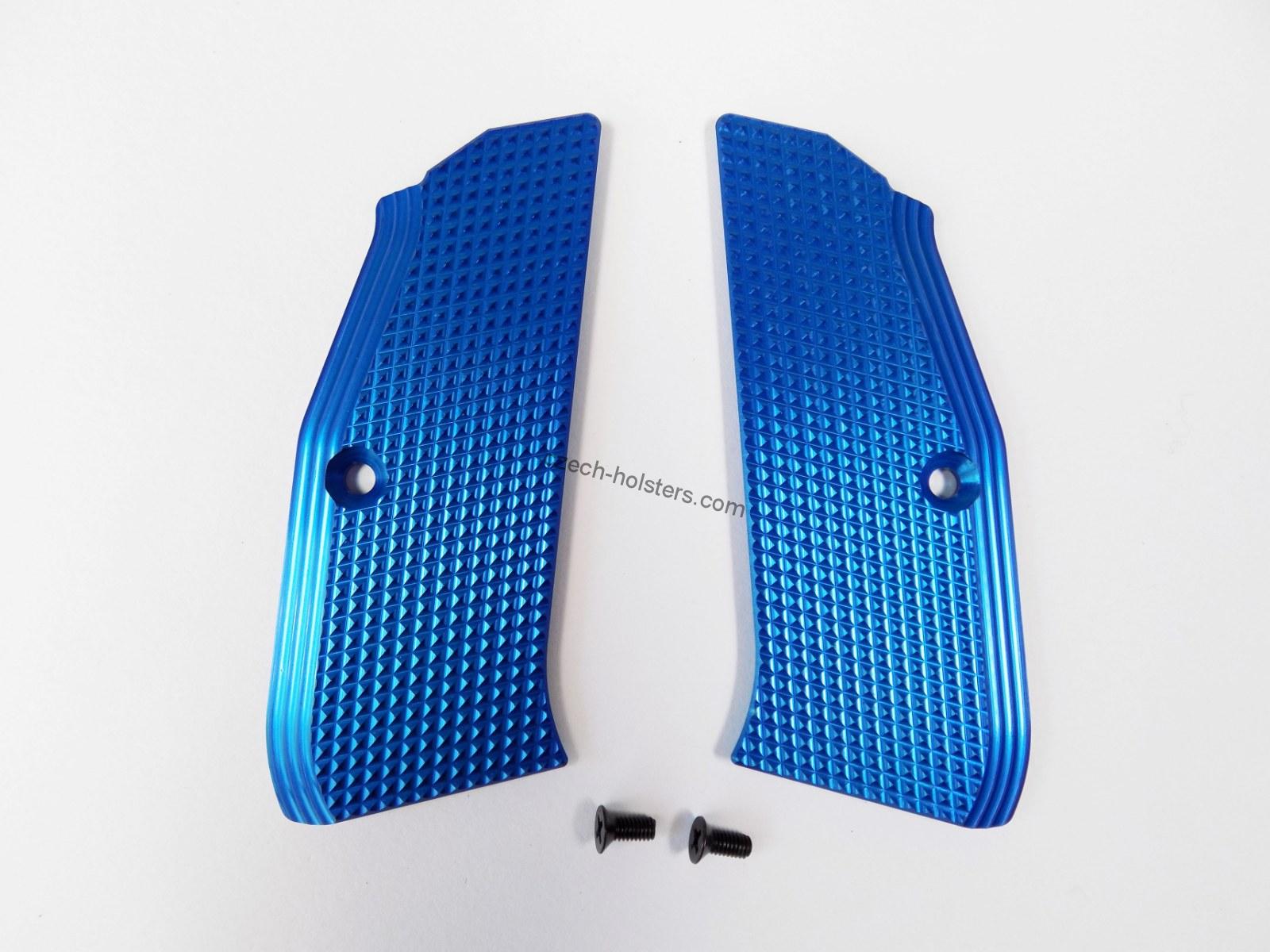 ZENDL® CZ 75 High Quality Grooved Grips - BLUE