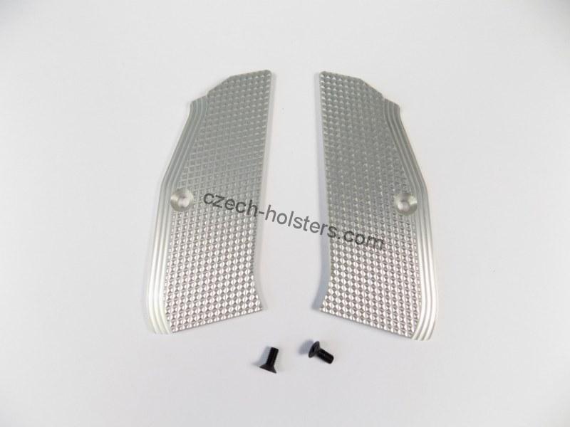 ZENDL® CZ 75 High Quality Grooved Grips - SILVER