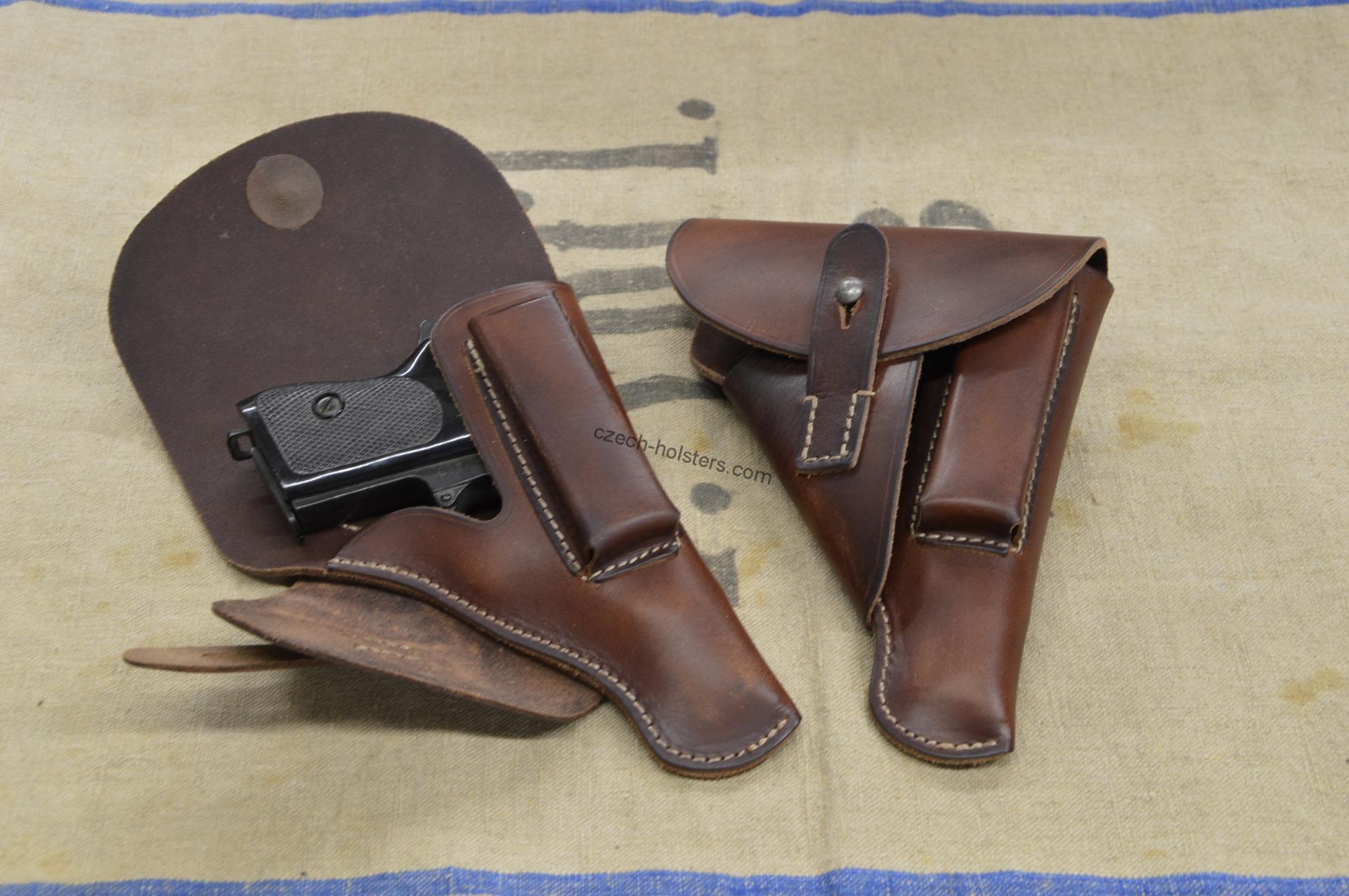 WW2 German 100% Handmade Leather Holster Walther PP - Brown