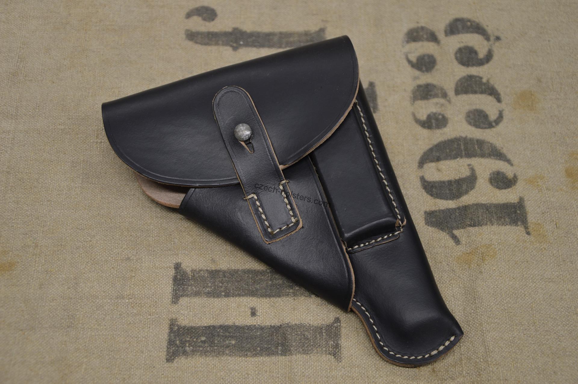WW2 German 100% Handmade Leather Holster Walther PP - Black