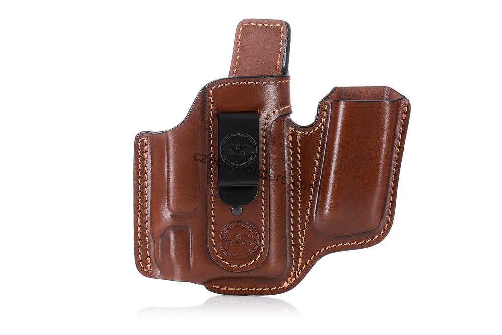 Falco® HandMade Leather Appendix IWB Holster LASER/LIGHT + Mag Pouch -CZ Options