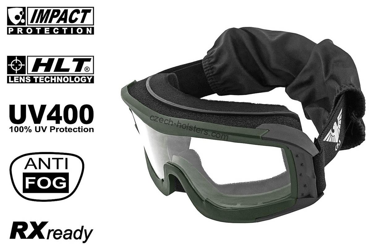 KHS® Tactical Military Shooting Ballistic Glasses (Ballistic & MCEP ANSI Z87.1) 