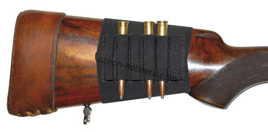 Rifle Stock Cartridge Holder - Black