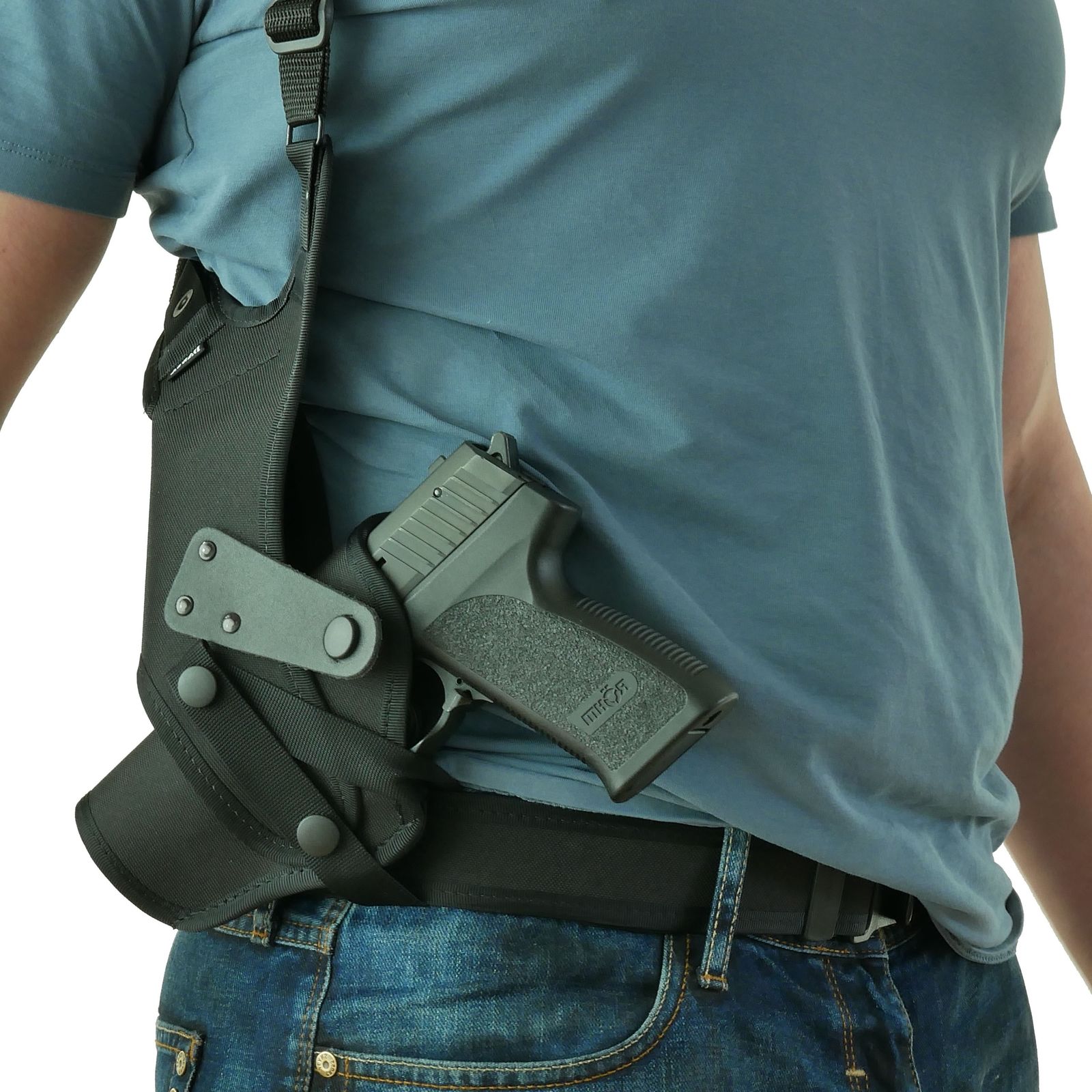 CZ Compact Size Thumb-Brake Shoulder Holster w/ One Shoulder Rig