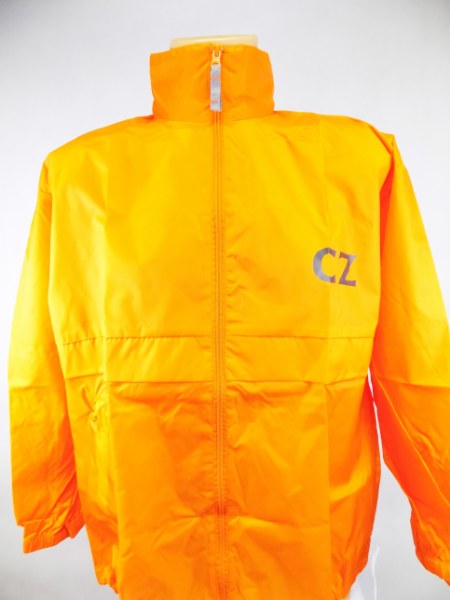 CZUB® Original Windbreaker Light Jacket w/ CZ Logo - Orange - Brand New Model