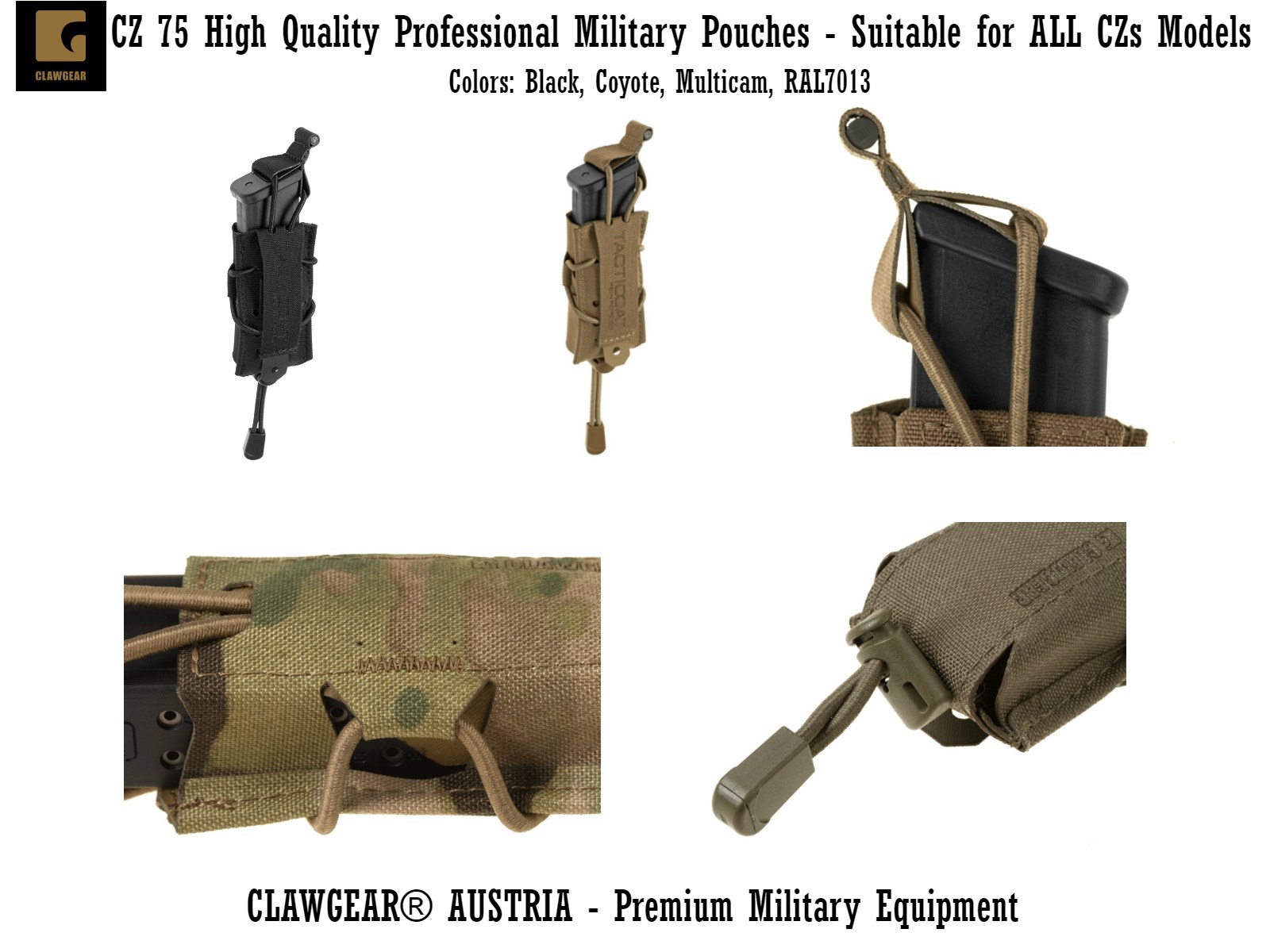 Clawgear® CZ 75 Universal Size Magazine Military Pouch