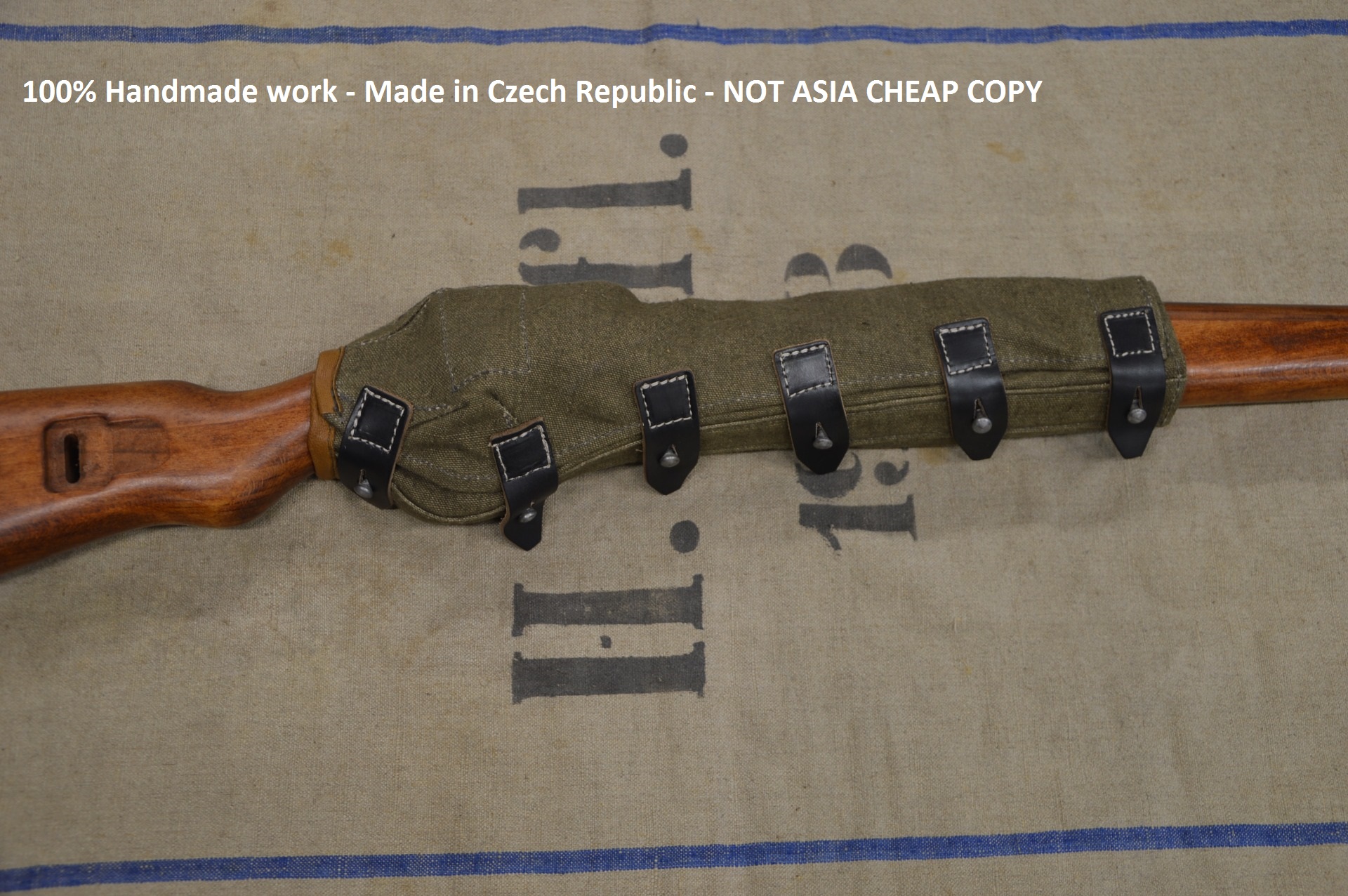 WW2 Quality German Army 100% Handmade MAUSER 98K Strong Canvas Cover w/ Marking