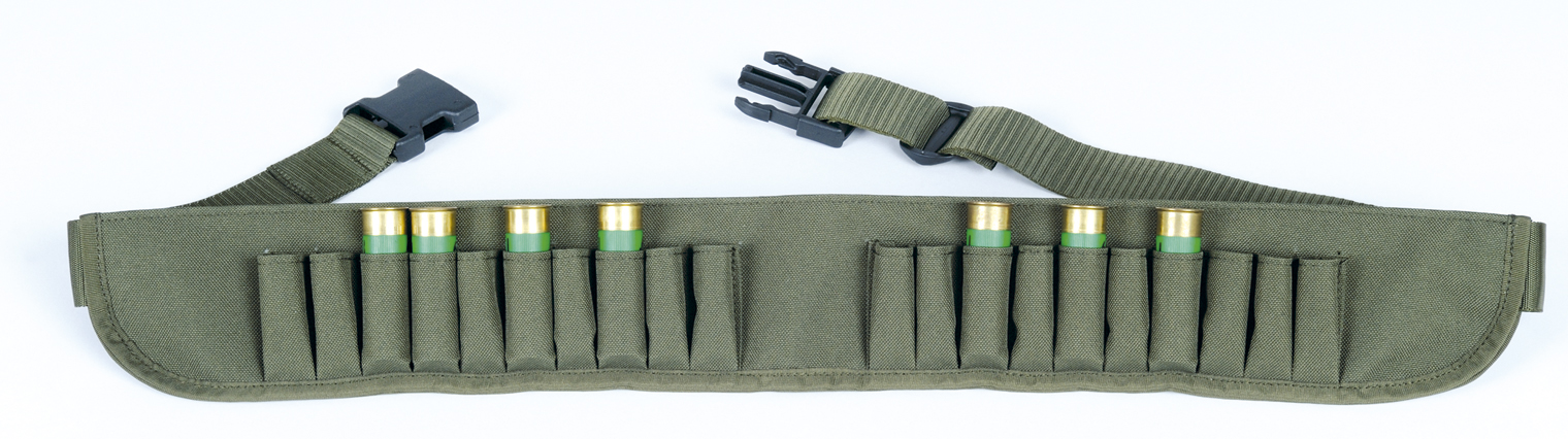 Hunting Shotgun Ammo Belt - Adjustable - Green